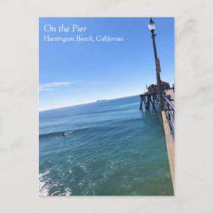 Op de pier, Huntington Beach, Californië Briefkaart