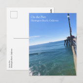 Op de pier, Huntington Beach, Californië Briefkaart (Voorkant / Achterkant)