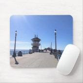 Op de pier, Huntington Beach, Californië Muismat (Met muis)