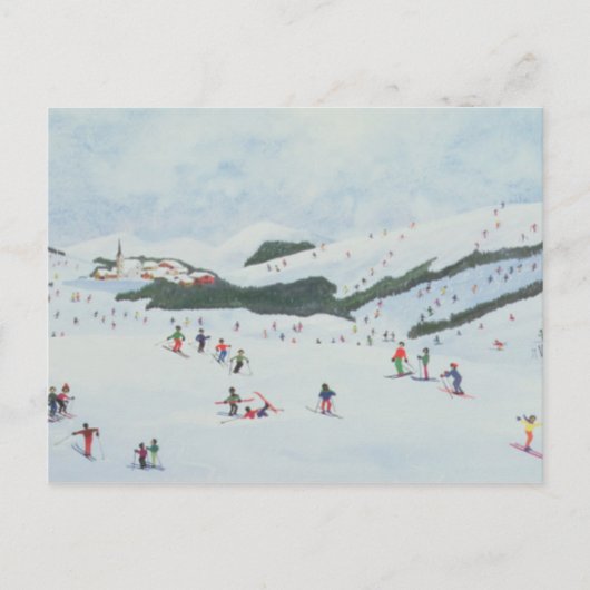 Op de piste 1995 briefkaart (Voorkant)