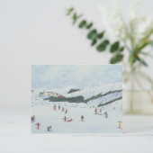 Op de piste 1995 briefkaart (Staand voorkant)