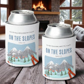 Op de pistes sneeuw ski bachelorette weekend blikjeskoeler