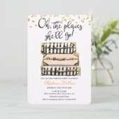 Op de plaatsen waar ze afscheidsuitnodiging zal do kaart (Staand voorkant)