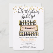 Op de plaatsen waar ze afscheidsuitnodiging zal do kaart (Voorkant)