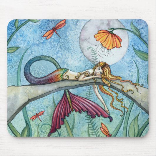 Op de Pond Mermaid Art Muismat (Voorkant)