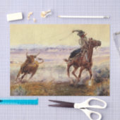 "Op de Pond" van Charles M Russell Tissuepapier (Craft)