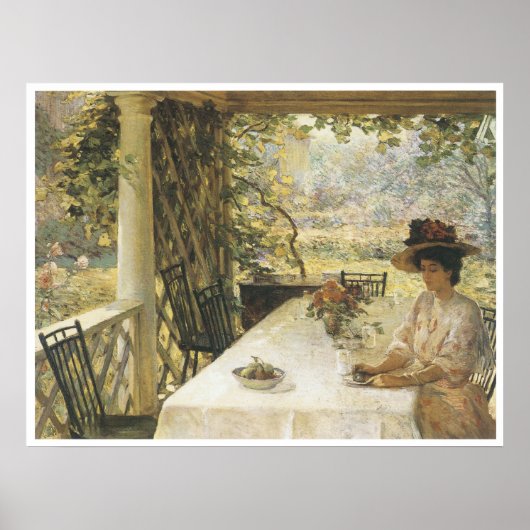 Op de Porch, 1908 Poster (Voorkant)