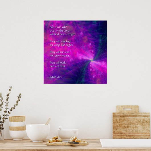 Op de Poster van de Kunst van de Muur van de Manus (Keuken)