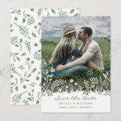 Op de Prairie Save the Date Photo Card (Voorkant / Achterkant)
