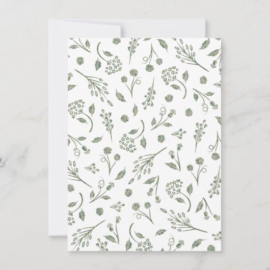 Op de Prairie Save the Date Photo Card (Achterkant)