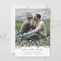 Op de Prairie Save the Date Photo Card