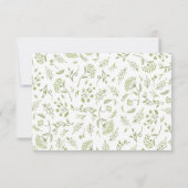 Op de Prairie Wedding RSVP-kaart RSVP Kaartje (Achterkant)