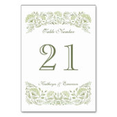 Op de Prairie Wedding Table Kaart (Voorkant)