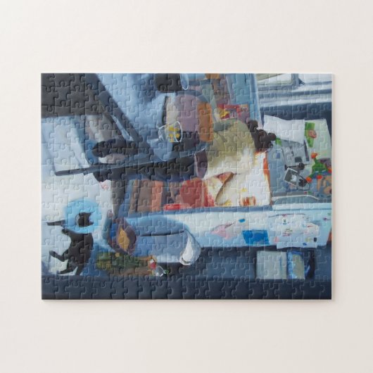 Op de prowl - puzzel legpuzzel (Horizontaal)