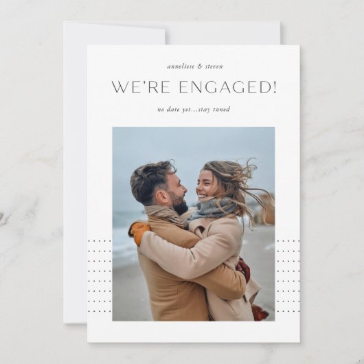 Op de punt | Foto-Verloving Aankondiging (Voorkant)