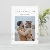Op de punt | Foto-Verloving Aankondiging (Staand voorkant)