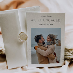 Op de punt Foto-Verloving Aankondiging