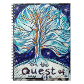 Op de Queeste van mijn Leven - Boom - Sterren. Notitieboek (Voorkant)
