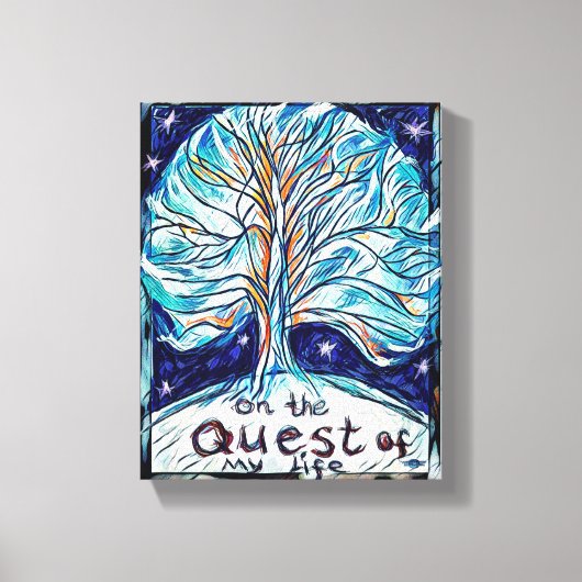 Op de Quest of My Life, Boom of Life Canvas Afdruk (Voorkant)