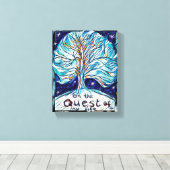 Op de Quest of My Life, Boom of Life Canvas Afdruk (Insitu (Houten vloer))