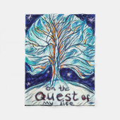 Op de Quest of My Life Fleece Deken (Voorkant)