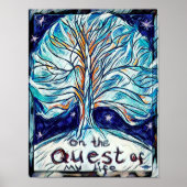 Op de Quest of My Life - Tree Poster (Voorkant)