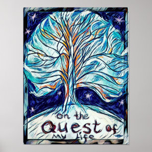 Op de Quest of My Life - Tree Poster