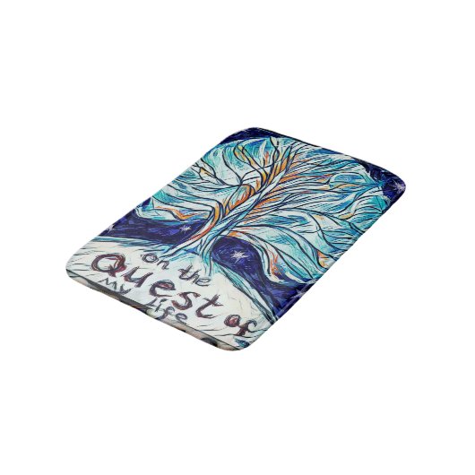 Op de Quest of My Life - Tree - sterren Badmat (Gekanteld)