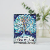 Op de Quest of My Life - Tree - sterren Briefkaart (Staand voorkant)