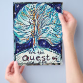 Op de Quest of My Life - Tree - sterren Flyer (Hand)