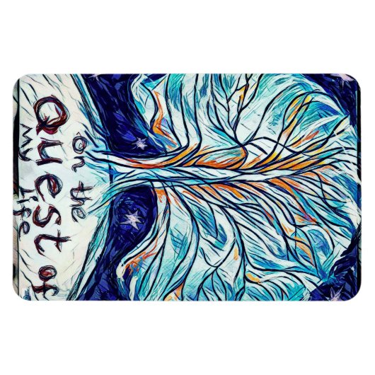 Op de Quest of My Life - Tree - sterren Magneet (Horizontaal)