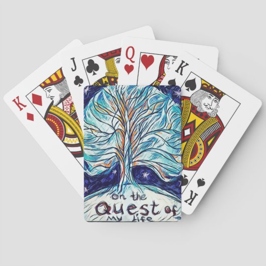 Op de Quest of My Life - Tree - sterren Pokerkaarten (Achterkant)