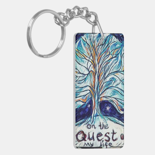 Op de Quest of My Life - Tree - sterren Sleutelhanger (Voorkant Links)