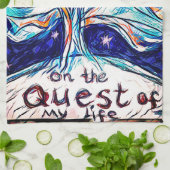 Op de Quest of My Life - Tree - sterren Theedoek (Gevouwen)