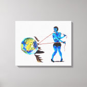 Op de rand canvas afdruk (Voorkant)