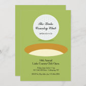 Op de rand golf uitnodiging (Voorkant / Achterkant)