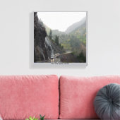 Op de rand - Million Dollar Highway Colorado Canvas Afdruk (Insitu (Woonkamer))