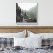 Op de rand - Million Dollar Highway Colorado Canvas Afdruk (Insitu (Slaapkamer))