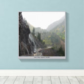 Op de rand - Million Dollar Highway Colorado Canvas Afdruk (Insitu (Houten vloer))
