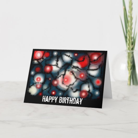 Op de rand van de verjaardag Kaart (Voorkant)