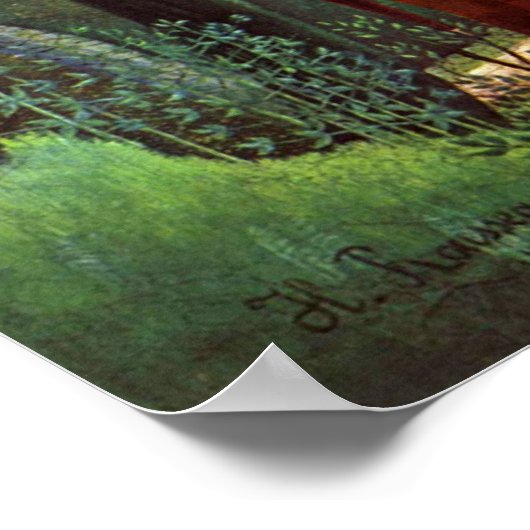 Op de rand van een bos poster (Hoek)