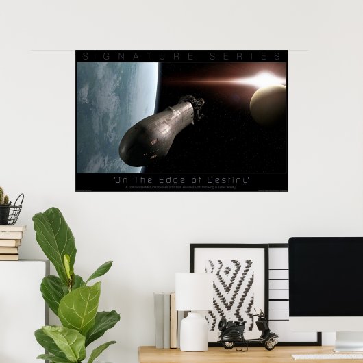 Op de rand van het lot poster (Thuiskantoor)