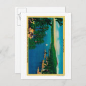 Op de rand van het wereldstation in San Bernardino Briefkaart (Voorkant / Achterkant)