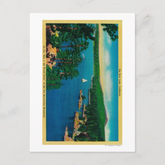 Op de rand van het wereldstation in San Bernardino Briefkaart (Voorkant)