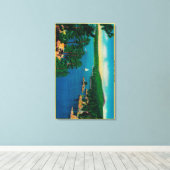 Op de rand van het wereldstation in San Bernardino Canvas Afdruk (Insitu (Houten vloer))