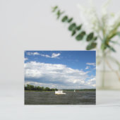 Op de rivier briefkaart (Staand voorkant)