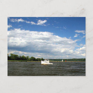 Op de rivier briefkaart