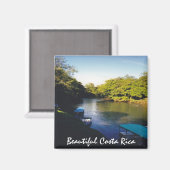 Op de rivier in Beauful Costa Rica Magneet (Voorkant / Achterkant)