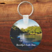Op de rivier in Beauful Costa Rica Sleutelhanger (Voorkant)