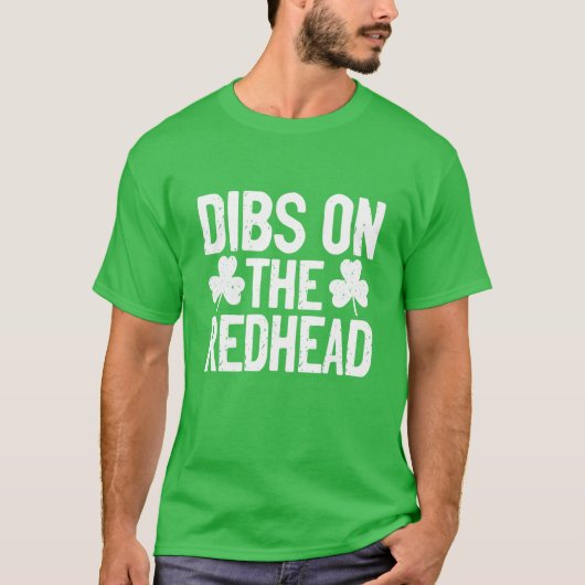 Op de roodkopgrappige St. Patricks Day Drink T-shirt (Voorkant)